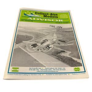 Collect Aire Models Advisor Catalog Vol 19 #2 Fall/Winter 1998